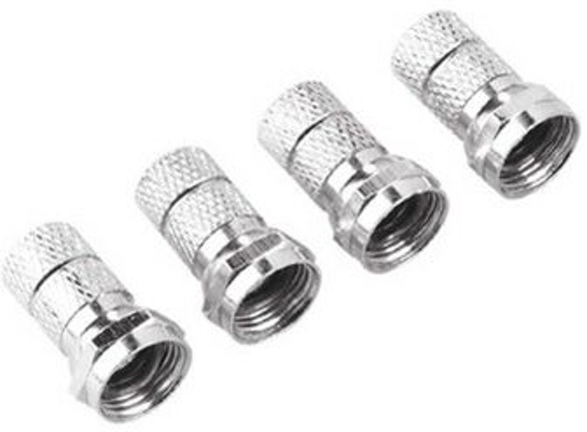 Hama F-Plug 6.8Mm Profi Lijn 4 Stuks