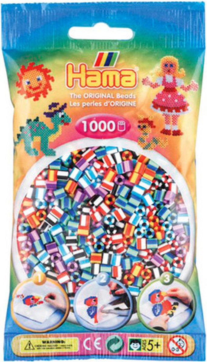 Hama Strijkkralen 1000 Stuks 2 Kleurig Gemixed