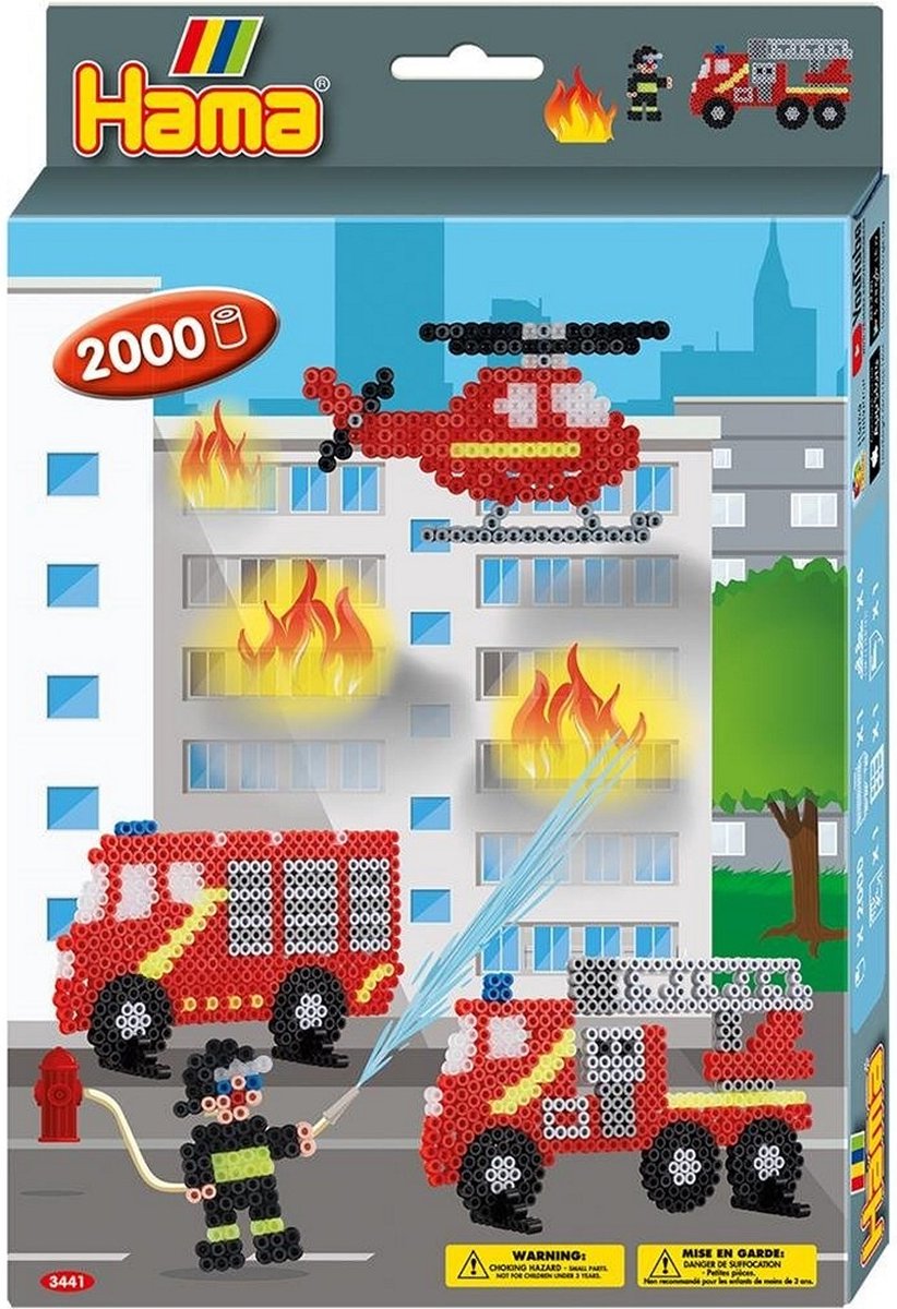 Hama Strijkkralen Brandweer 2000 Stuks Multicolor