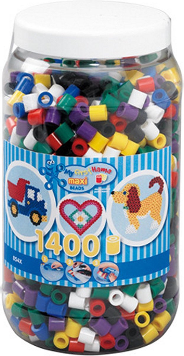 Hama Strijkkralen Maxi Primaire Kleuren 1400 stuks