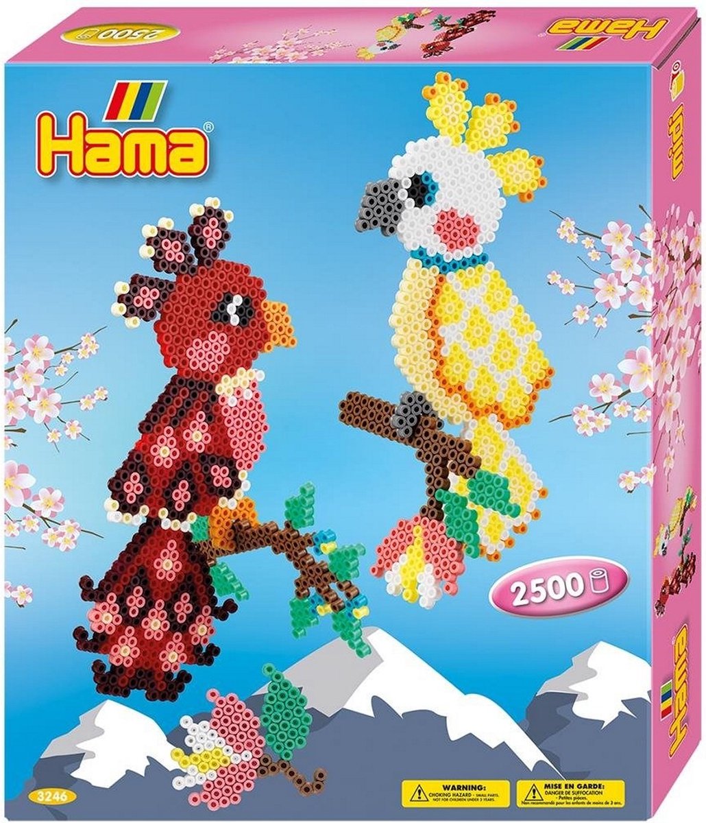 Hama Strijkkralen Papegaaien 2500 Stuks Multicolor