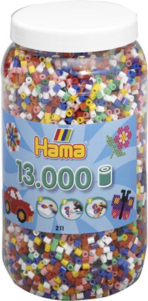 Hama Strijkkralen Pot 13000 Stuks