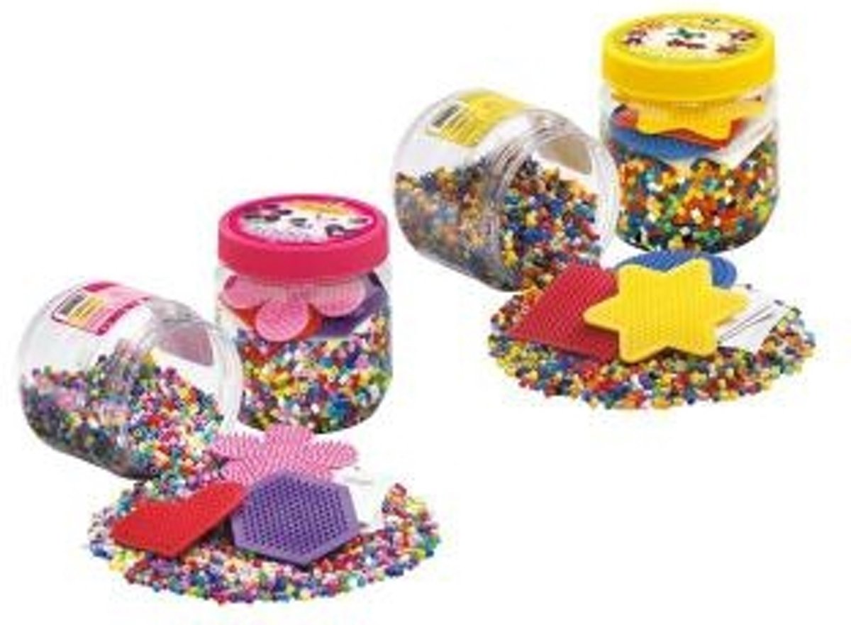 Hama Strijkkralen Pot 4000 stukjes Assorti