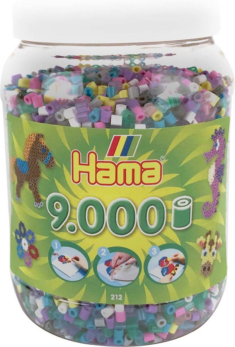 Hama Strijkkralen in Pot 9000 Stuks