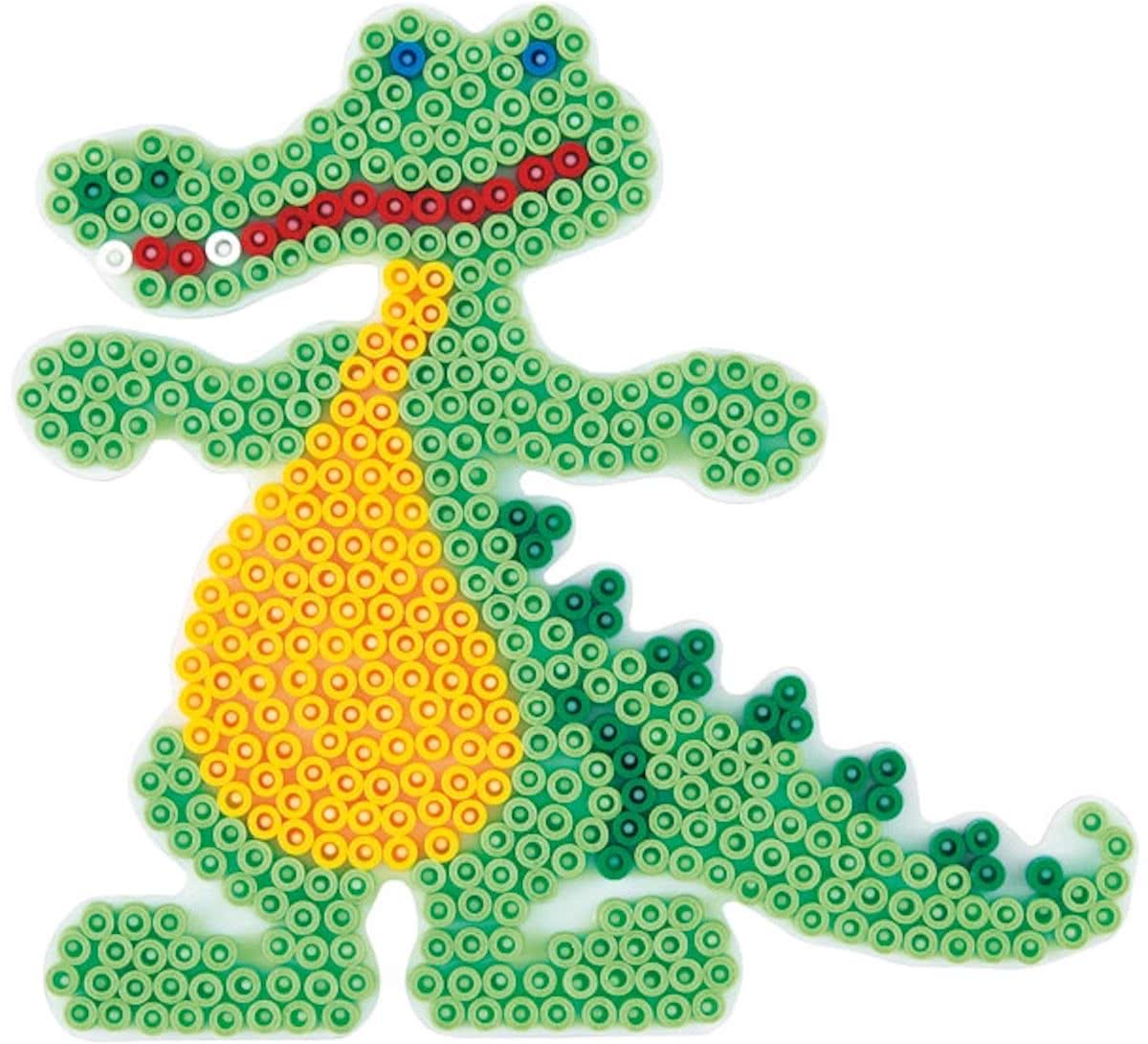   Strijkkralenbordje - Krokodil