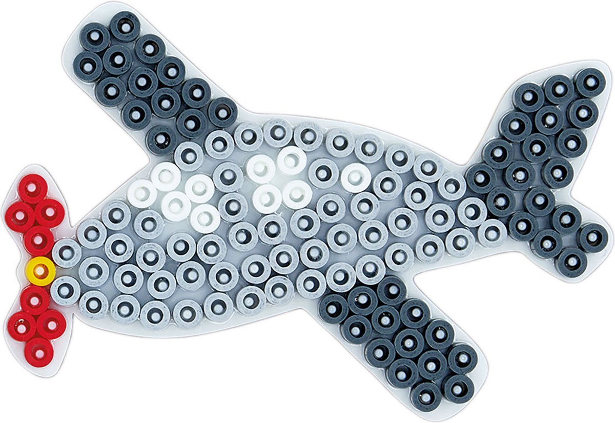 Hama midi vormpje / figuur / grondplaat voor normale strijkkralen / strijkparels VLIEGTUIG