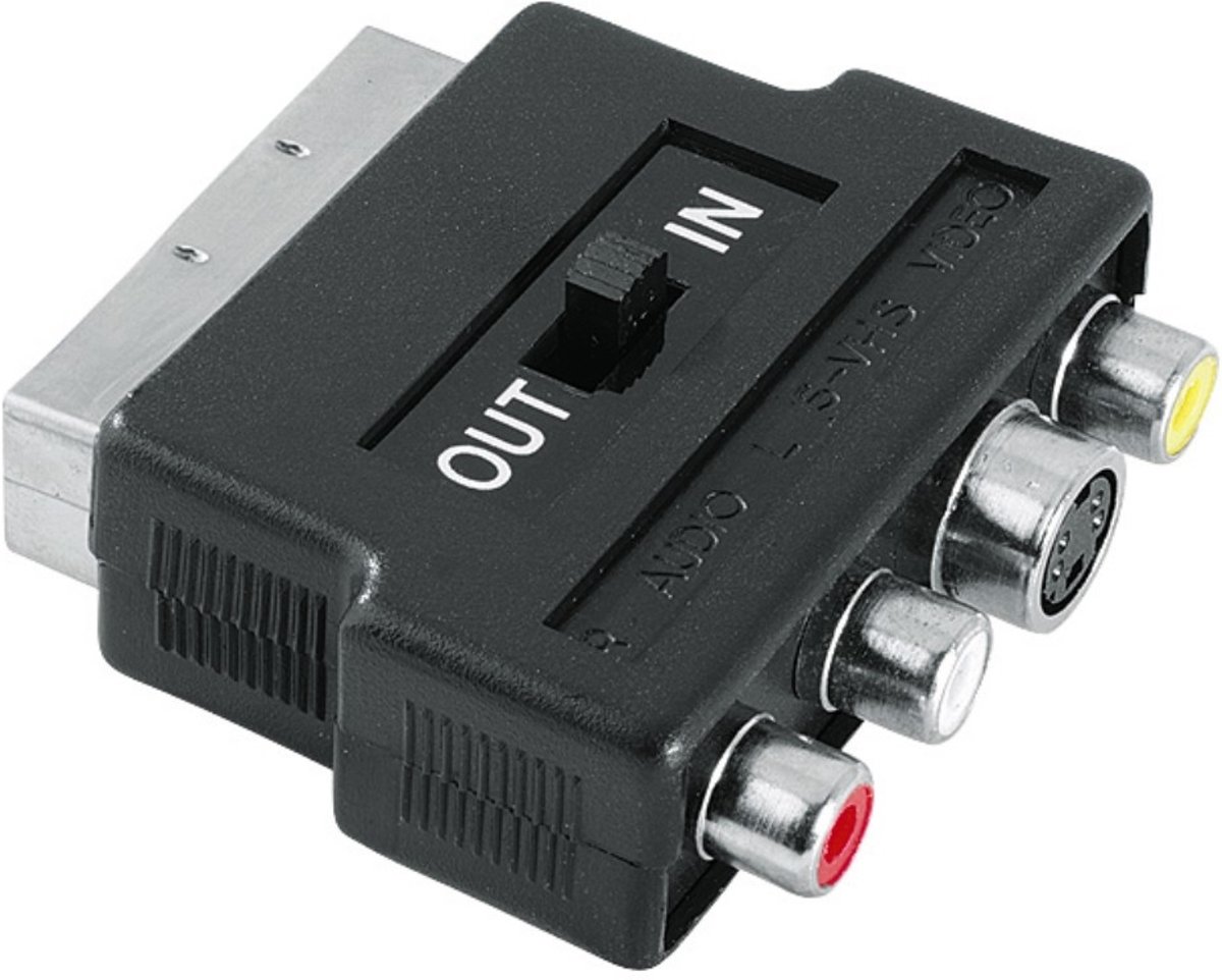 Hama video adapter S-VHS/3 RCA - scart IN/OUT