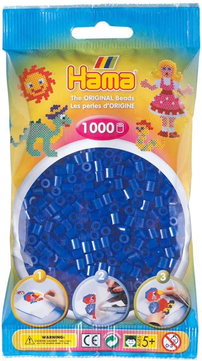 Strijkkralen 1000 Stuks Blauw Neon