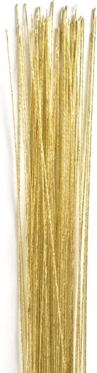 Bloemendraad Goud Metallic - 25st - 36cm lengte - Suikerbloemen - Hobby