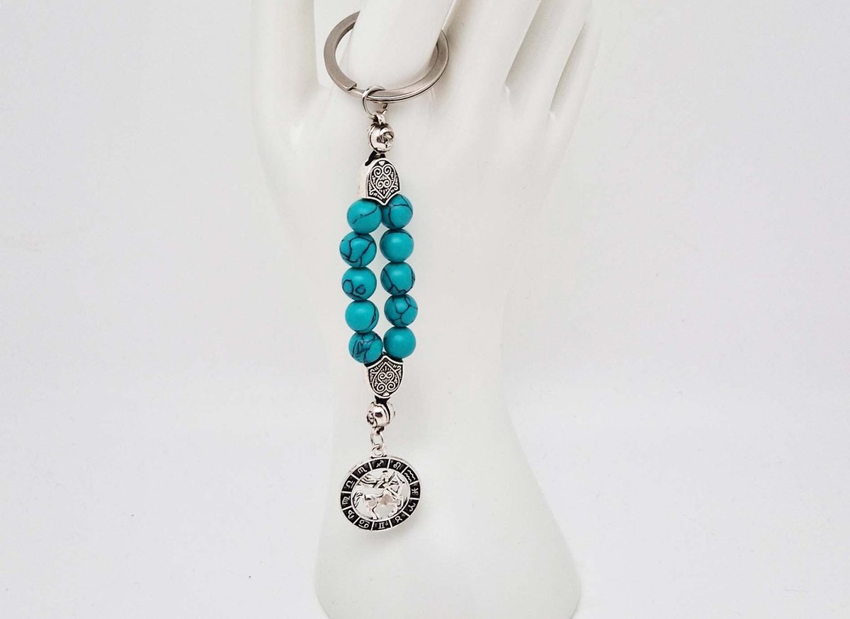 Handgemaakte Natuurstenen Sleutelhanger 