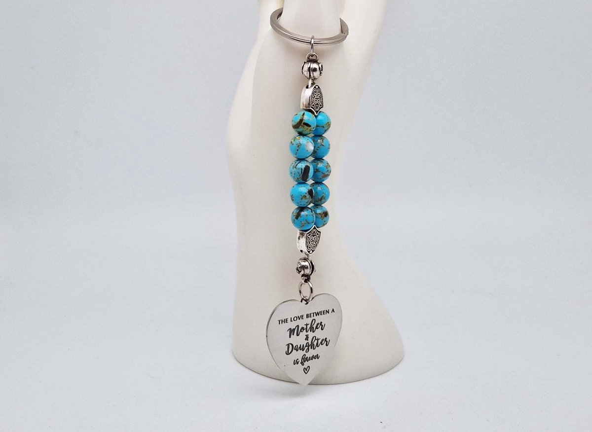 Handgemaakte Natuurstenen Sleutelhanger 