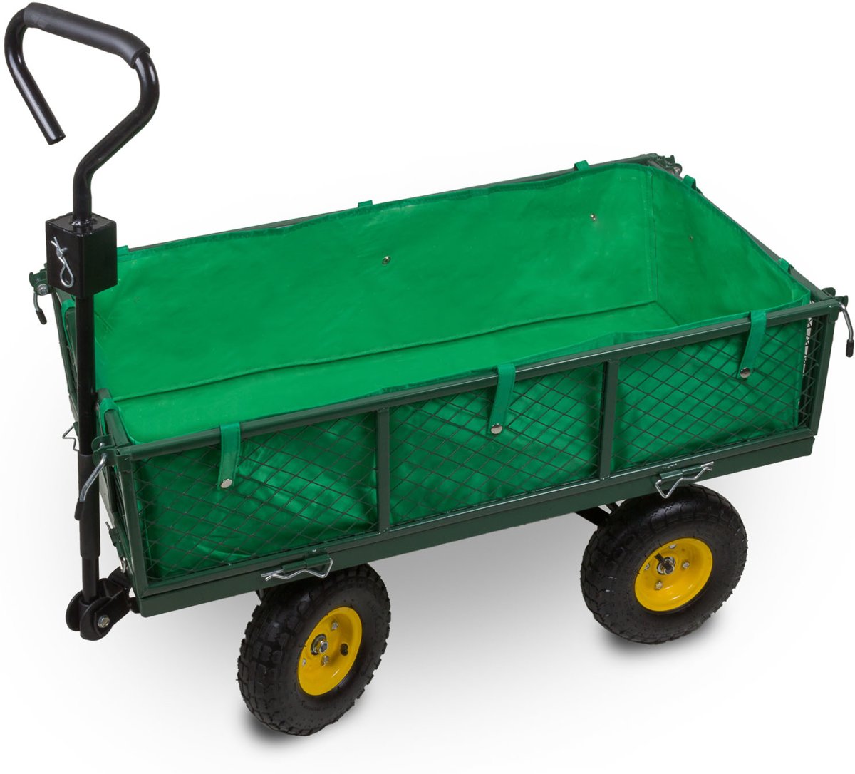 Hanse Werkzeuge Transportkar/Bolderkar  - Tuinkar - laadvermogen 300kg - afmeting 96,5x51x25cm - Groen