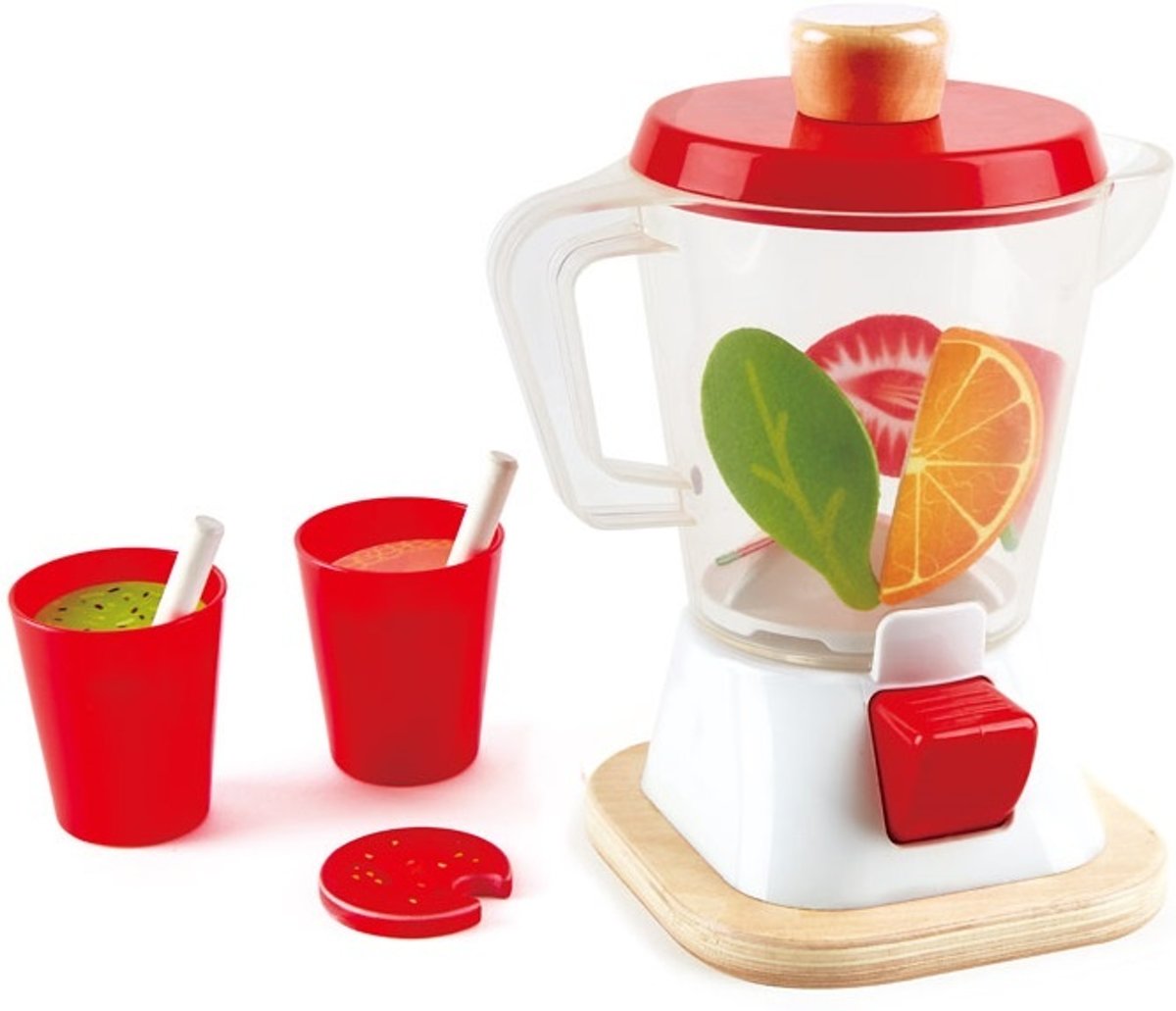 Hape Blenderset Speelgoedeten 12-delig Rood