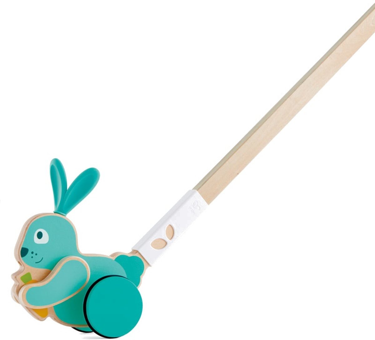 Hape Houten Stokroller Konijn 60 Cm Blauw