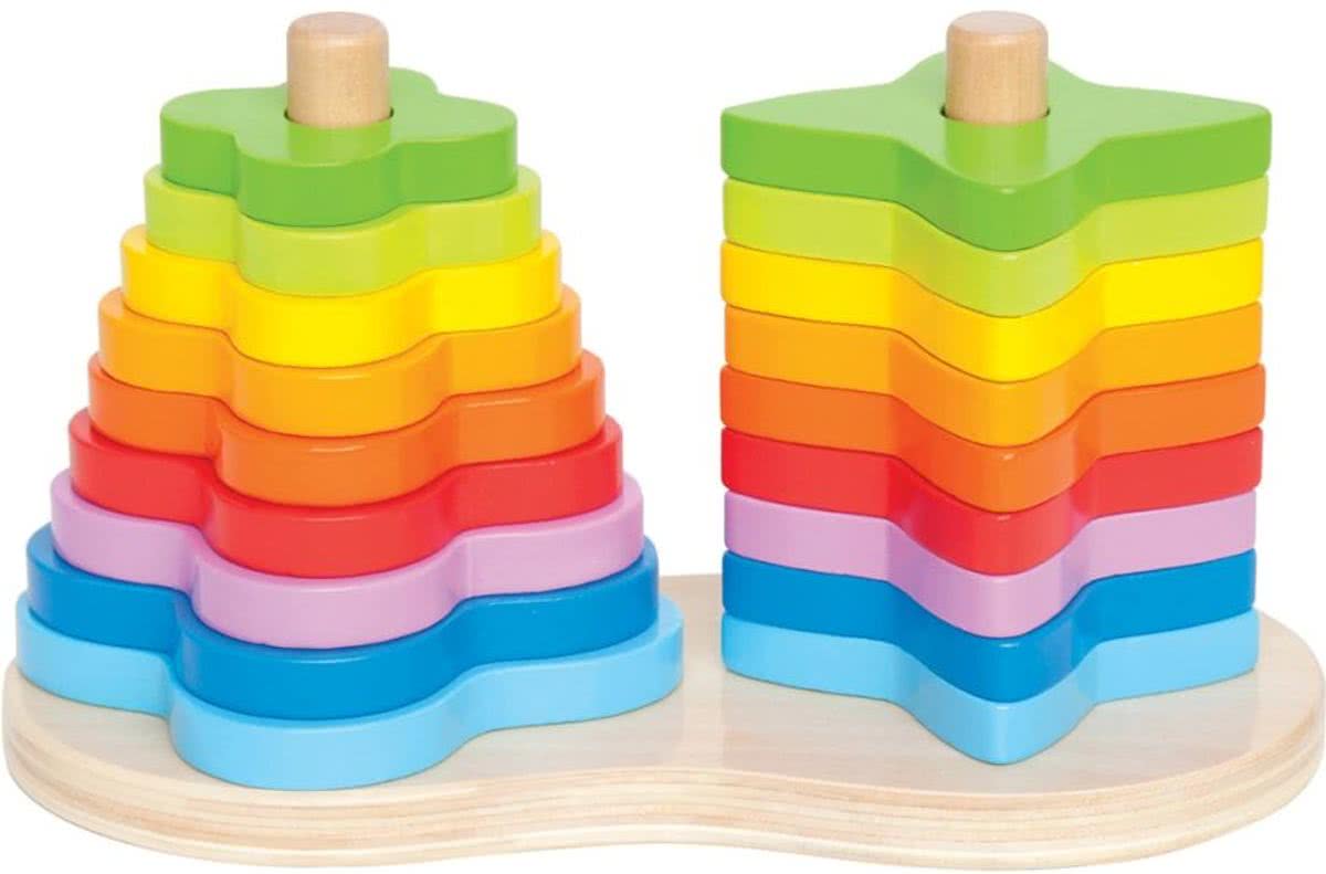 Hape Stapelvormen Regenboog