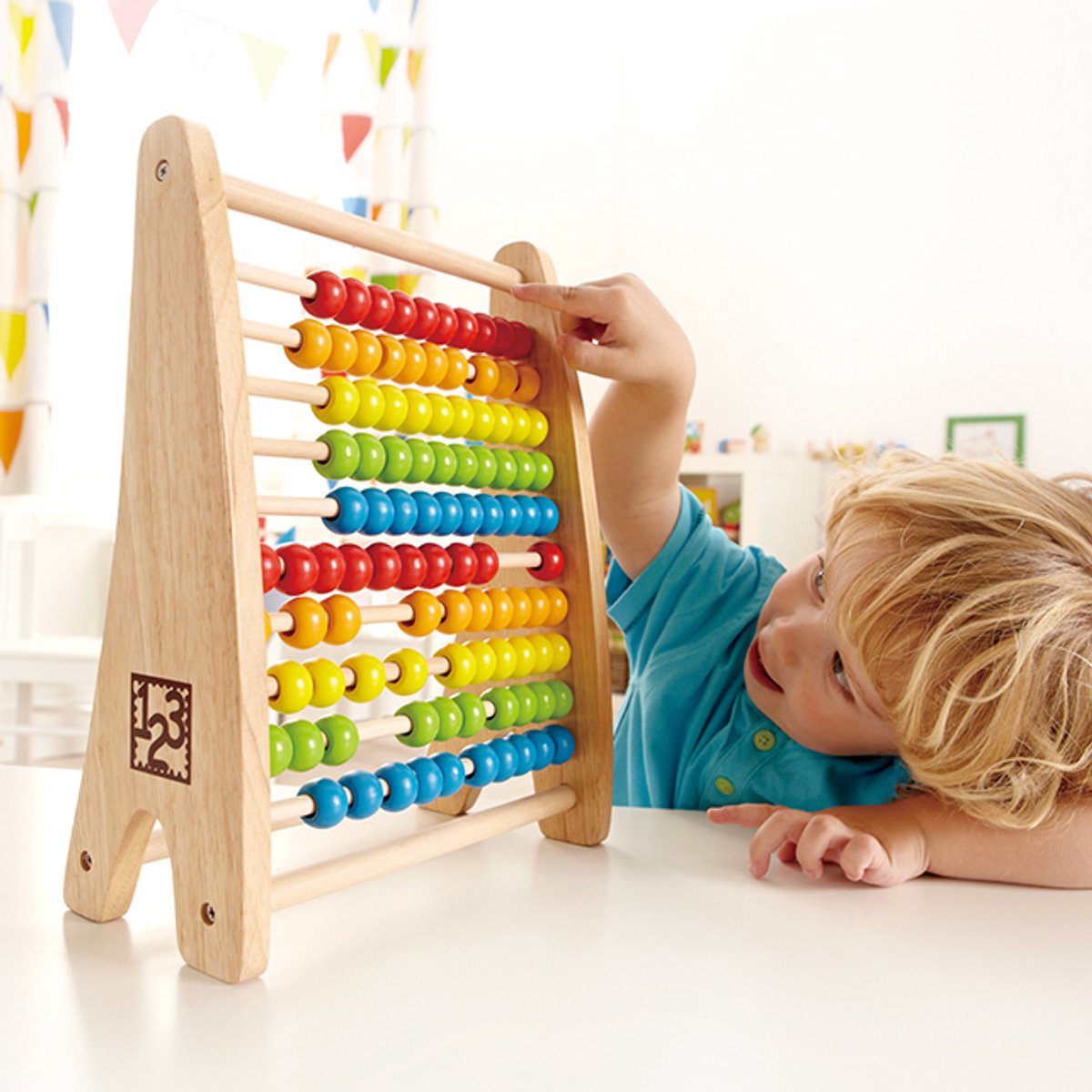Rainbow Bead Abacus -   - vanaf 3 jaar