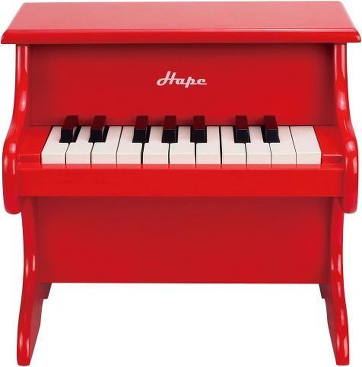 houten piano 18 toetsen rood