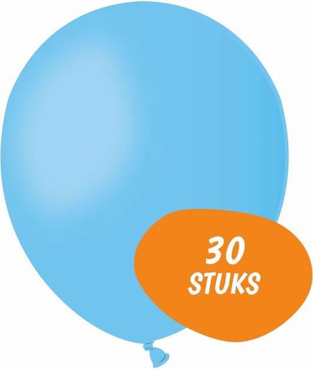 Ballonnenset 30 Stuks - Latex Gekleurde Ballonnen Blauw