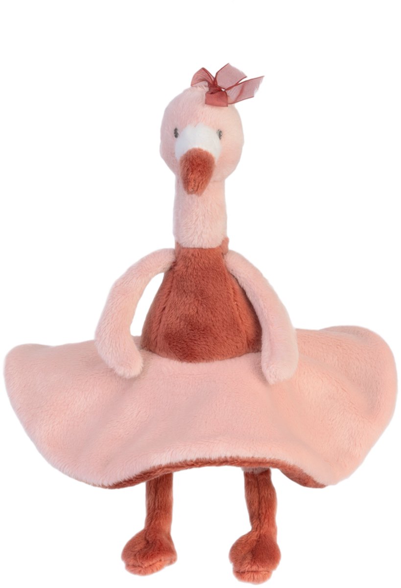 Happy Horse Flamingo Fiddle 19cm - Oud roze - Baby knuffel