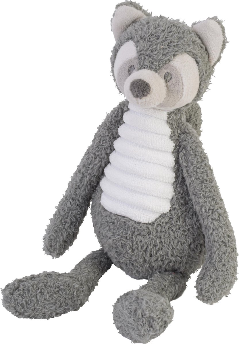 Happy Horse Wasbeer Knuffel 28cm - Grijs - Baby knuffel