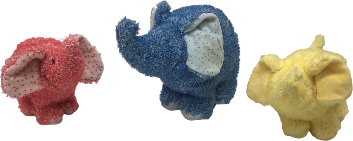 Muziekdoos Olifant Erin blauw met 2 vriendjes Happy horse