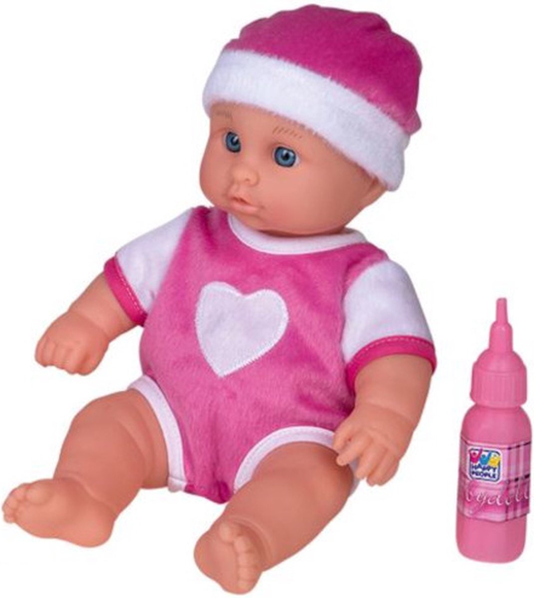 Happy People Babypop Junior Vinyl/polyester Roze 4-delig