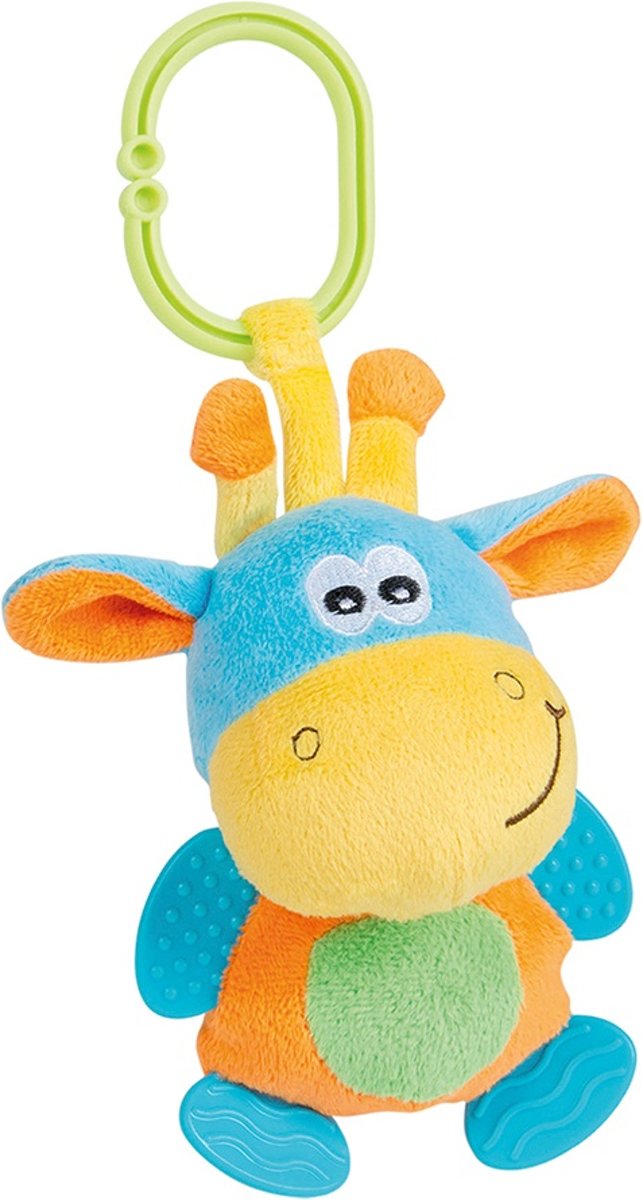 Happy People Knuffeldier Aan Koord Pluche Giraffe 18 Cm