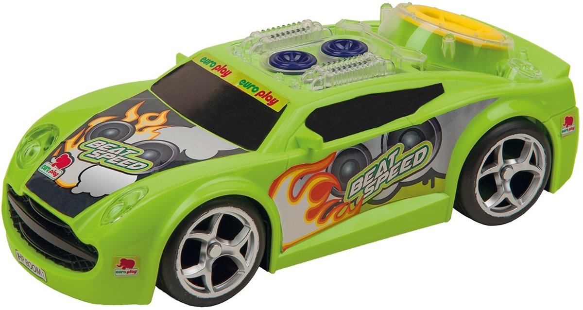 Happy People Raceauto Beatspeed Licht En Geluid 24 Cm Groen