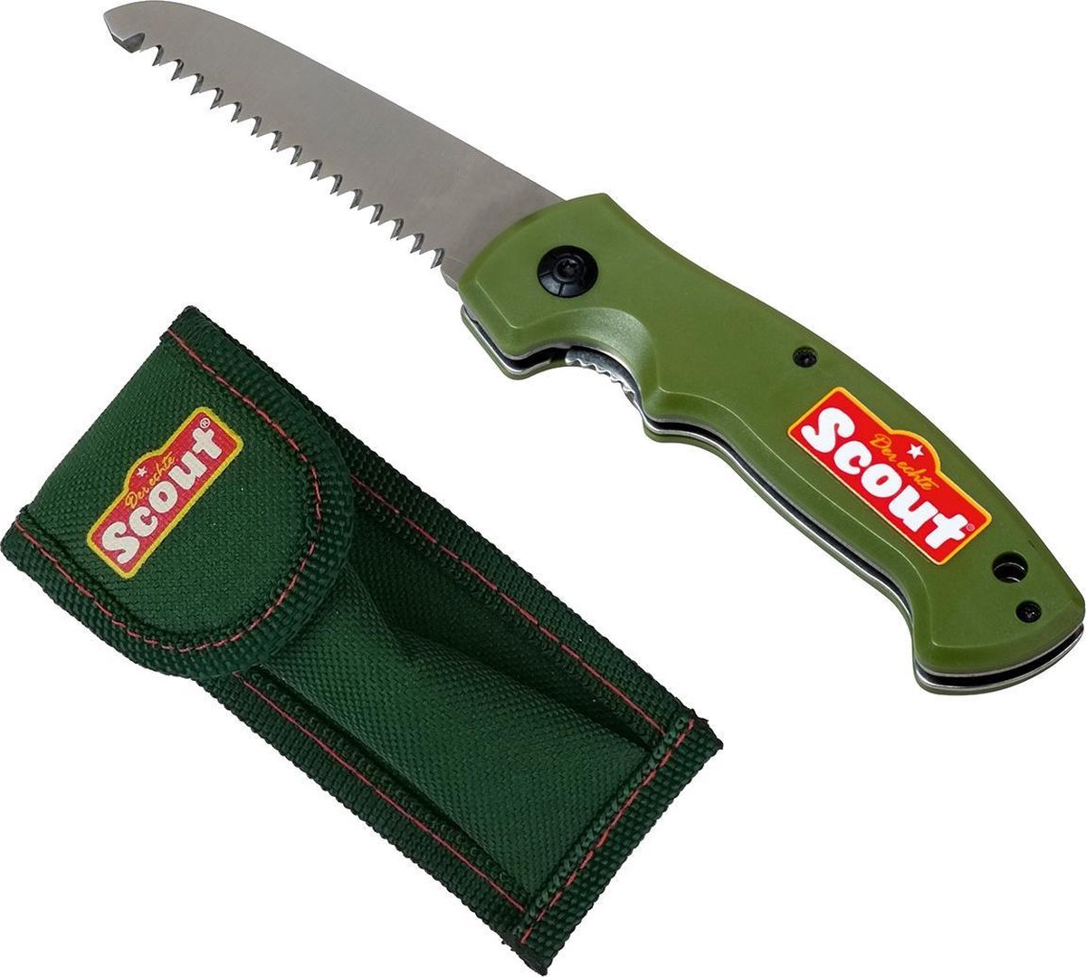   Takkenzaag Scout Junior 20 X 3 Cm Rvs Groen 2-delig