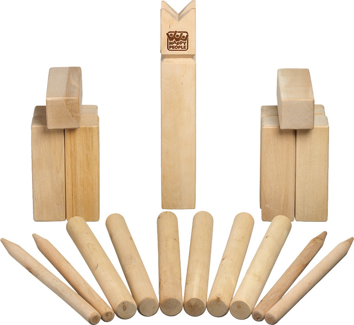   Vikingschaakspel 25 Cm Hout Naturel 21-delig