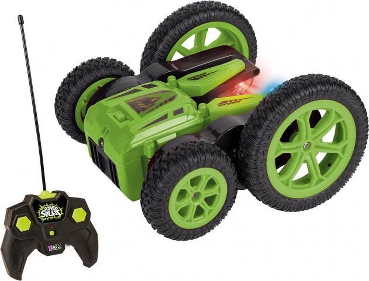 RC Power Stunt 27 MHz 15 cm groen