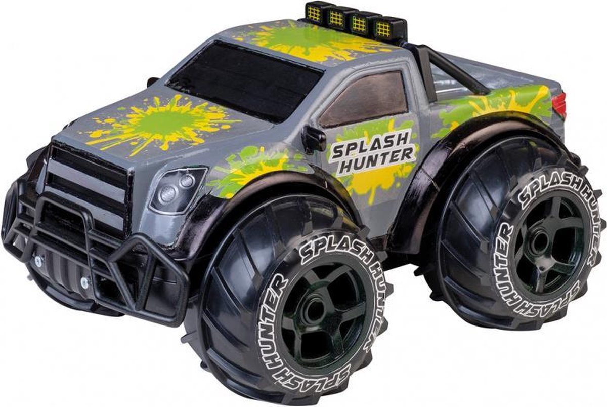 monstertruck RC Splash Hunter 42 cm grijs/groen