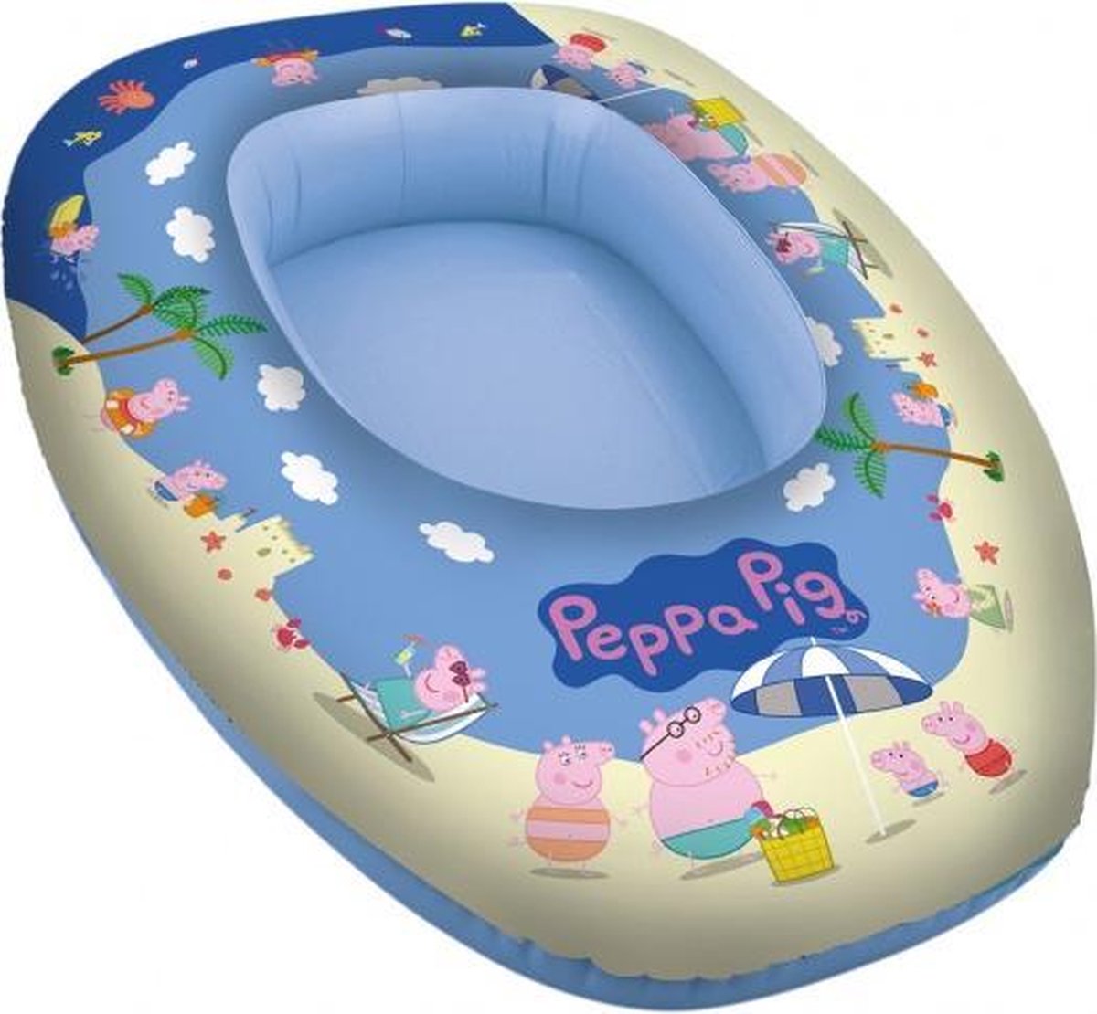 opblaasboot Peppa Pig 80 x 54 cm blauw