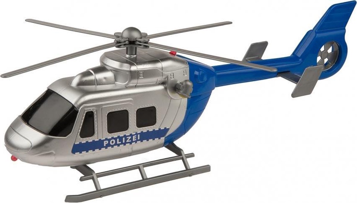 politiehelikopter met licht en geluid 30 cm blauw