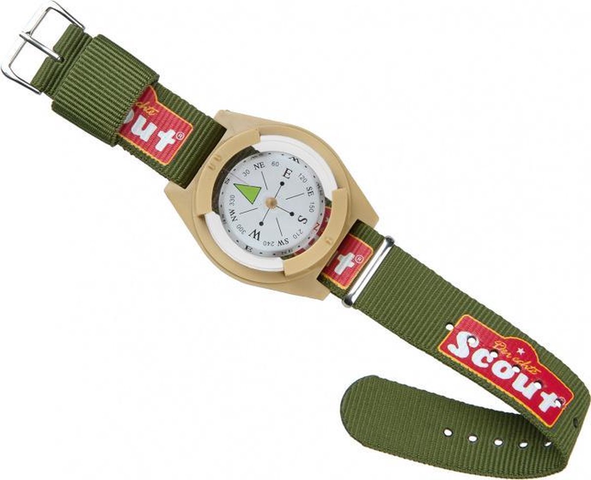 polskompas Scout 40 x 34 mm polyester groen/beige