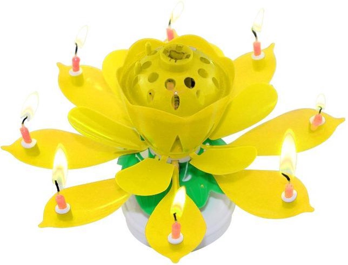 Verjaardag Versiering - Verjaardag Kaarsjes - Kaars - Taartkaarsjes - Happy Birthday Candles - Kaarsen - Taartdecoratie Feestkaarsjes - Bloem kaarsen - Lotus Verjaardag kaars