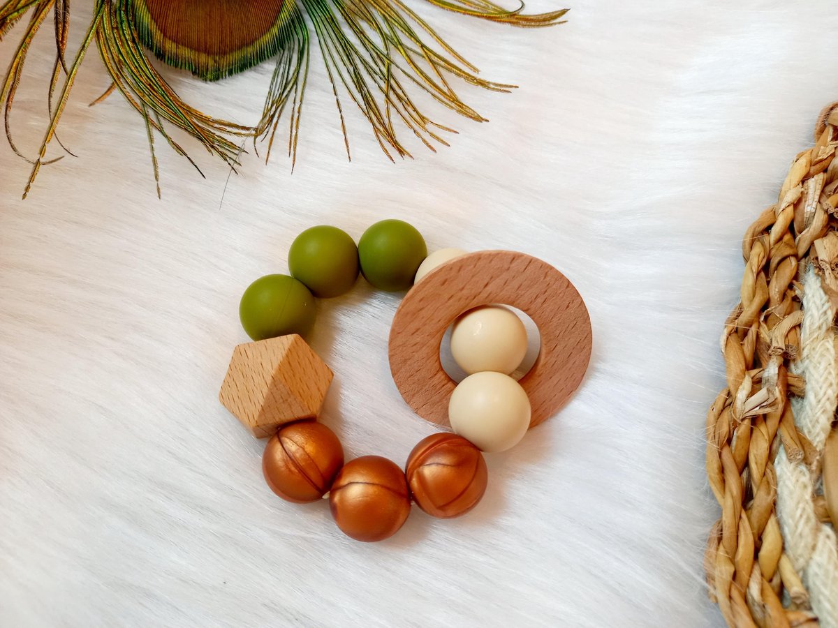 Happy-By-Lies Bijtring Sonny Armygreen/Brons/cream