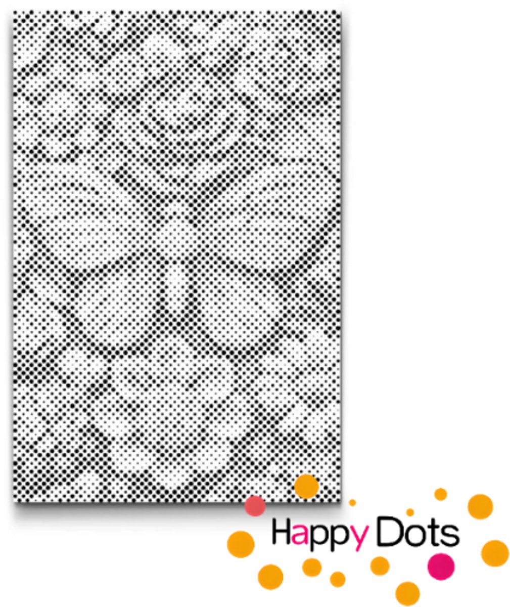 HappyDots DOT Painting Bloemen met Vlinders 06