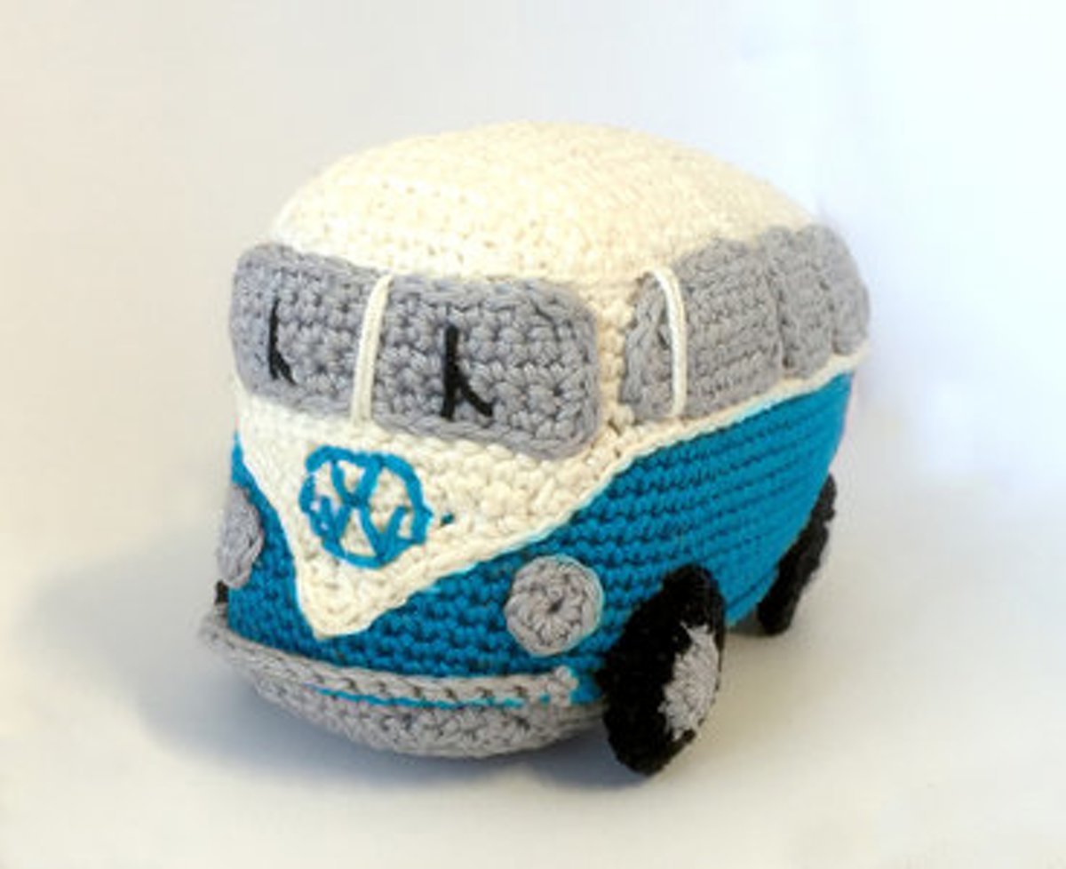 Hardicraft Haakpakket Volkswagenbus blauw