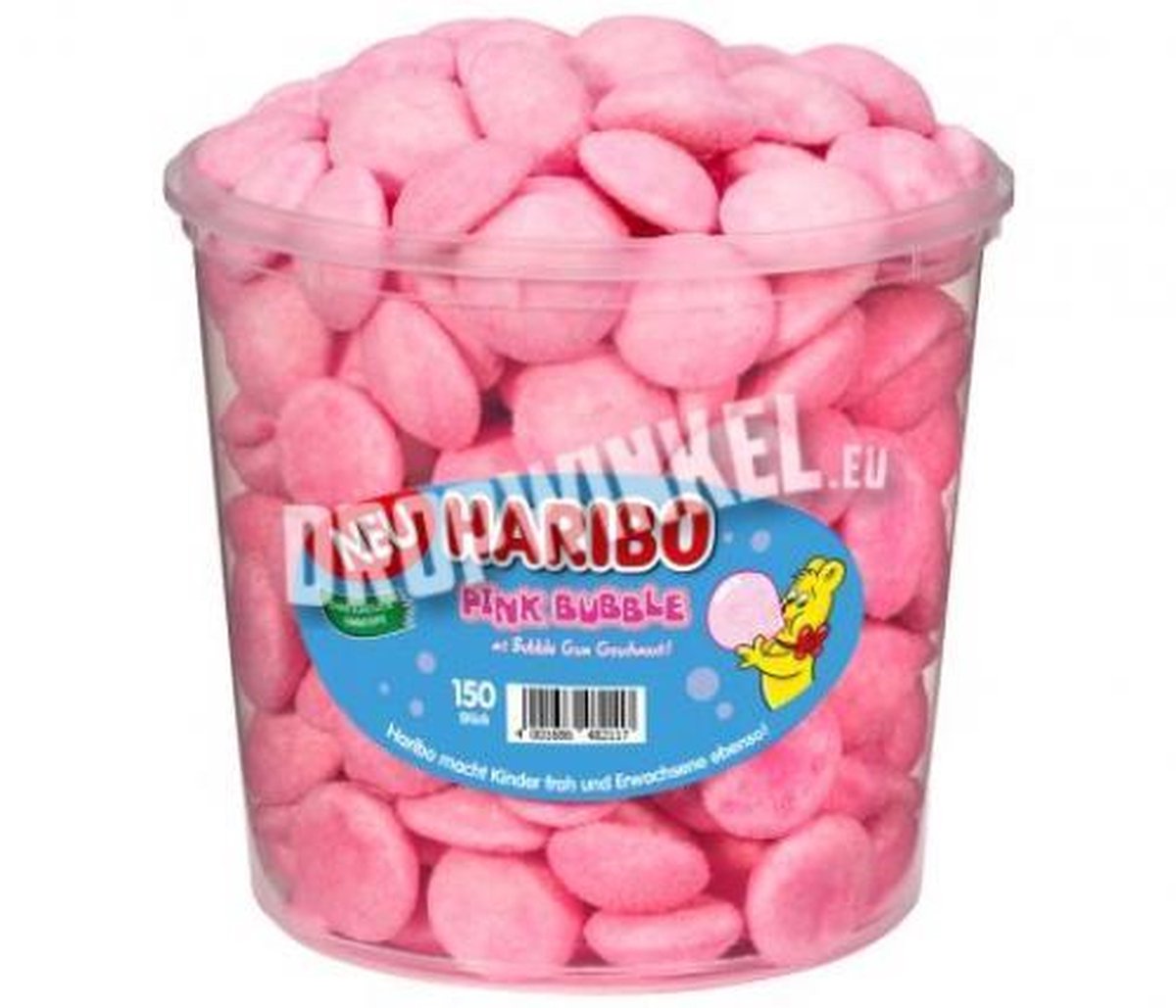 Snoepgoed Haribo silo Pink Bubble 1050 gr. (import)