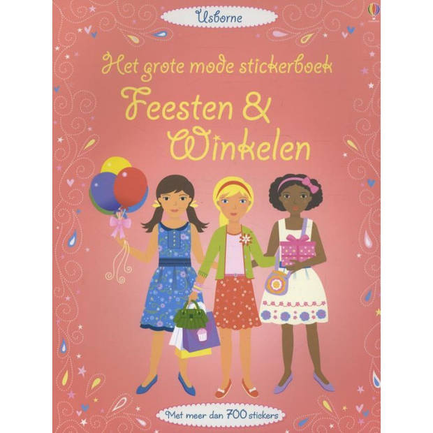 Usborne Het grote mode stickerboek: Feesten en Winkelen. 4+