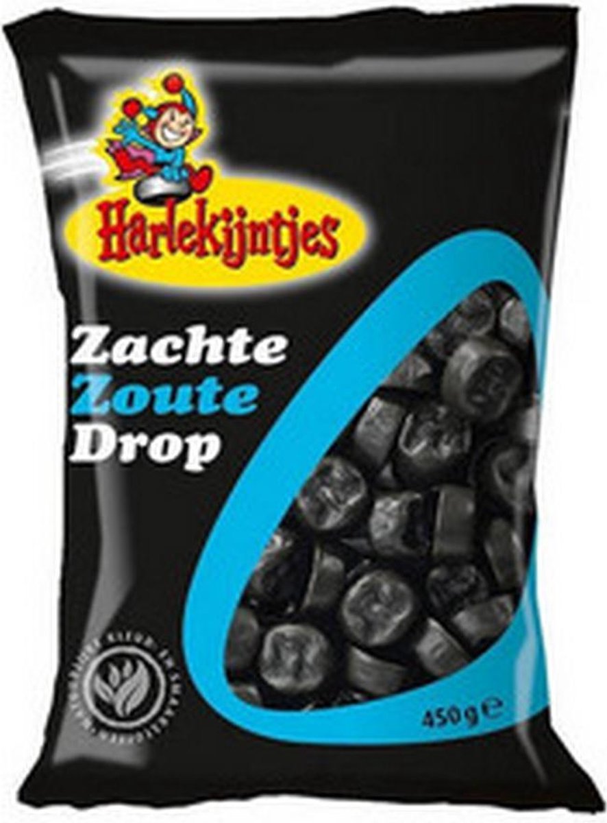 Harlekijntjes zacht zout zak 450 gr