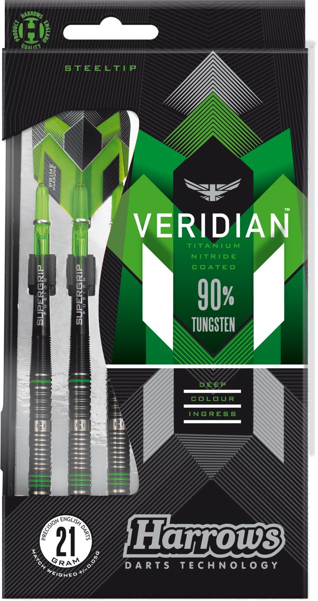 HARROWS VERIDIAN STEELTIP 90% TUNGSTEN 24GR