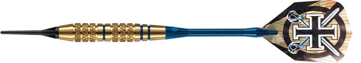 Harrows Corsair high grade brass precision softtip 16 gram blauw