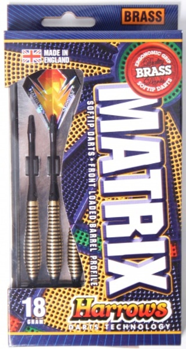 Harrows Darts Dartpijlen Matrix High Grade Brass Softtip 18 Gram