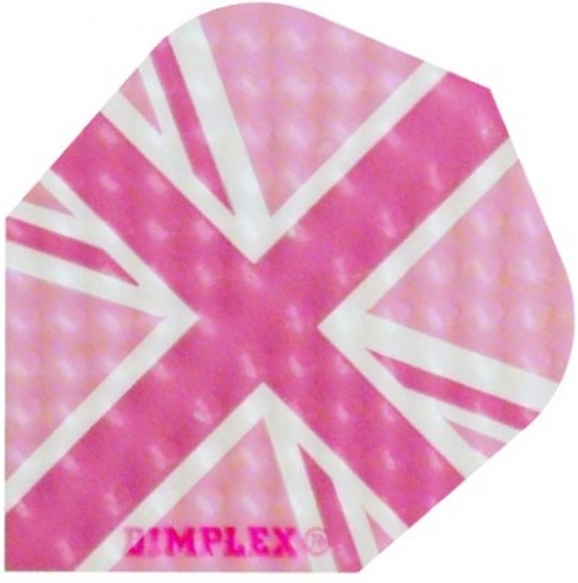 Harrows Darts Flight 4019 Dimplex Roze Union Jack 3 Stuks