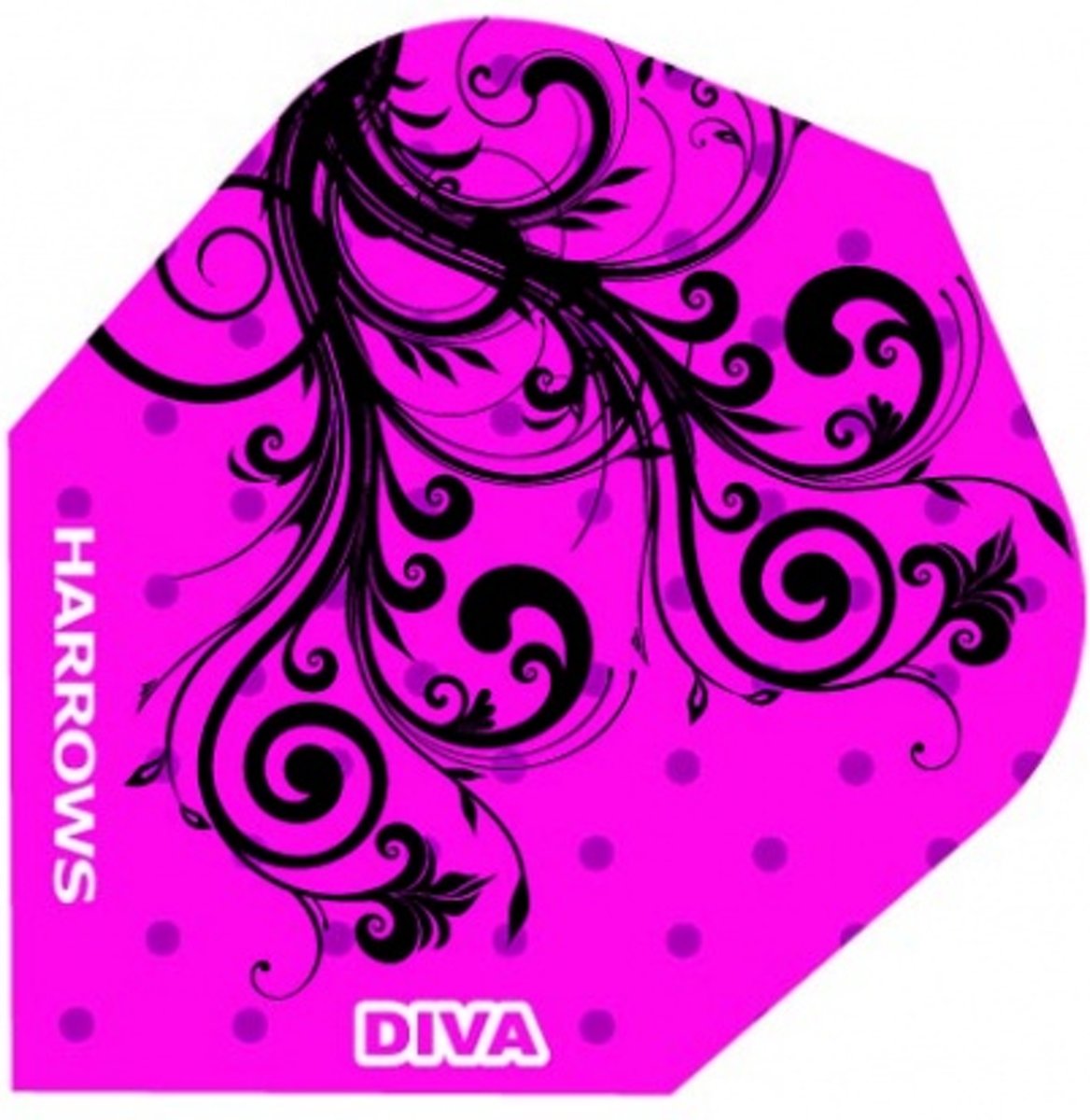 Harrows Darts Flight 6009 Diva Dark Organic 3 Stuks