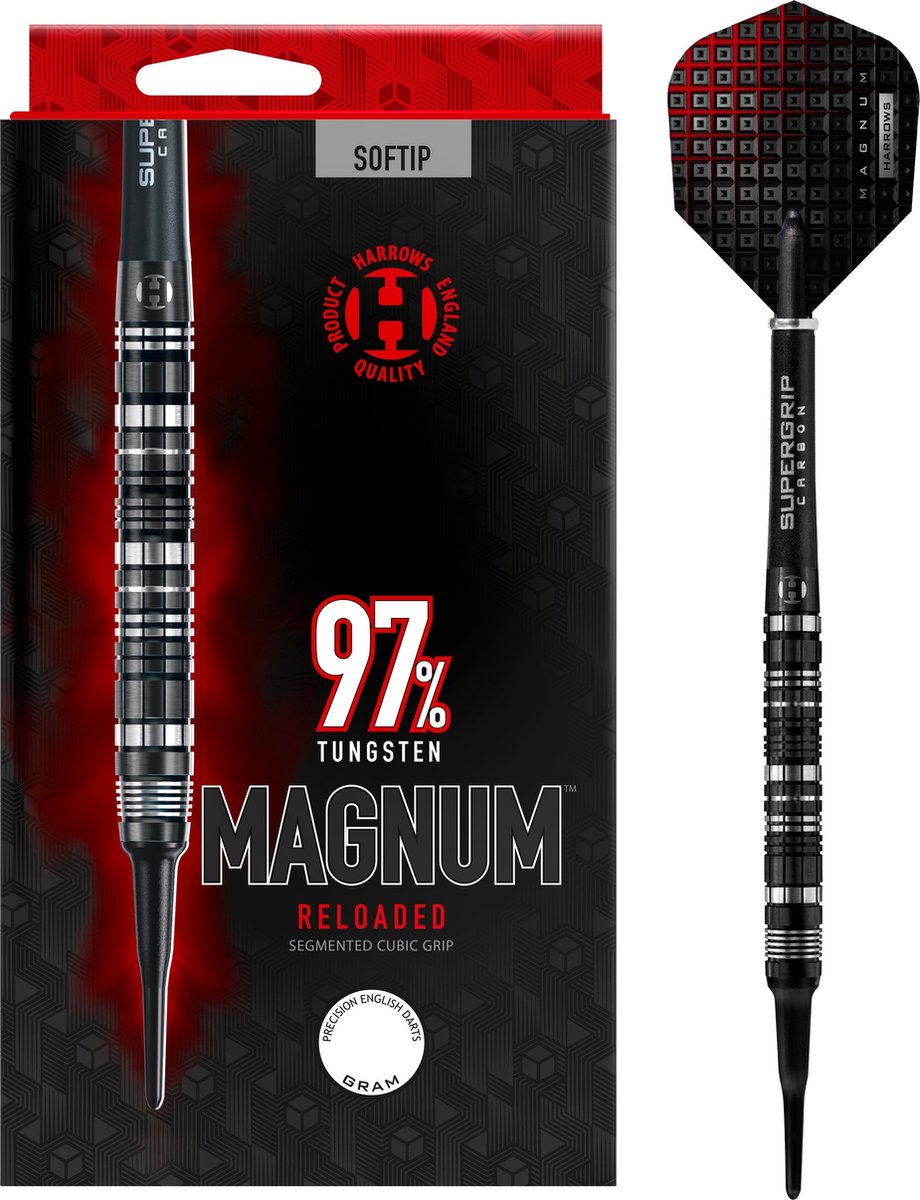 Harrows Magnum Reloaded 97% Soft Tip - Dartpijlen - 18 Gram