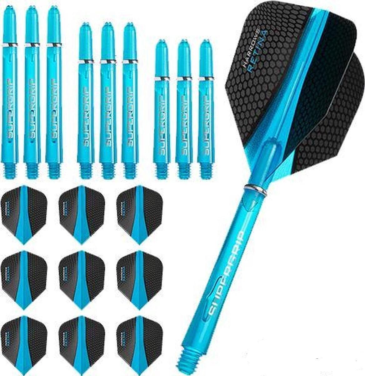 Harrows Retina 3 sets flights - 3 sets shafts aqua