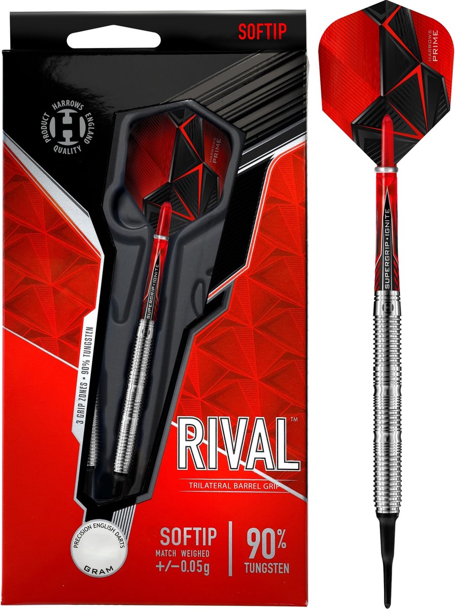 Harrows Rival 90% Soft Tip  - Dartpijlen - 18 Gram